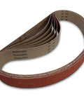 EdgeCore Ceramic Sanding Belts 2 By 42 Inch 36 Grit Heavy Duty Metal Grinding And Weld Deburring For Steel Stainless Aluminum Titanium