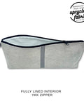 The Original Wand Pouch Storage Case with fully lined interior and YKK zipper, made from upcycled fabric in the USA.