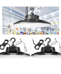 UFO LED High Bay Light 300W 43500 Lm 5000K Up And Down Lighting Shop Light With 110V Plug for bright industrial settings