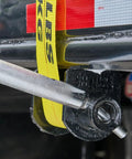36 Inch Chrome Winch Bar For Bolt On Or Weld Style Deep Storage Winches With Knurled Non Slip Handle And Tapered Grooved Tip In Use