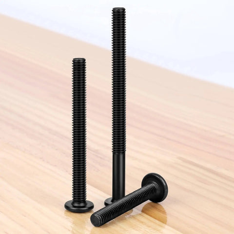 20 Piece M6 70mm Flat Head Socket Cap Screws For Furniture Carbon Steel Black Oxide Partial Thread Hex Key Included Heavy Duty High Strength Rust Resistant Machine Fasteners Etauwe
