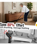 Heavy Duty Furniture Lifter Jack For Carpet Sliders And Hardwood Floors 660 Lb Capacity Includes Four Stackable Blocks