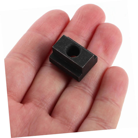 Hand holding a component of the Six Piece Slot Fastening Nuts And Bolts Set For T Slot Tracks And Machine Tool Applications