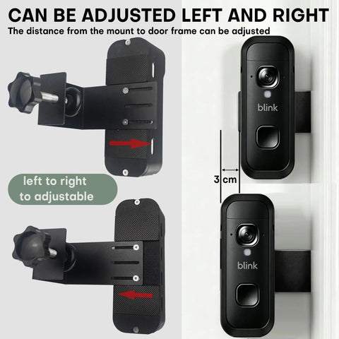 Built Like A Tank Anti Theft Security Enclosure For Blink Battery Doorbell 2K Plus with adjustable mount design