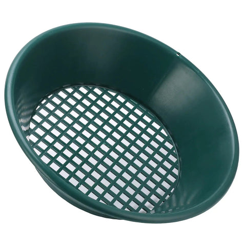 Go-To Gold Panning Kit With 350mm ABS Pan And Bottom Grid Design in high visibility green