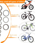 Bicycle Ball Bearing Kit With Beefed Up Steel Caged Bearings, 50 Pieces In 10 Sizes, shown for kids, mountain, road, and beach cruiser bikes.