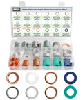 Oil Drain Plug Gasket And Washer Set 200 Pcs In 18 Sizes For Toyota Subaru Chevrolet Replacement Crush Washers And Gaskets In Case
