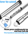 Telescopic Golf Ball Retriever Tube With Adjustable Aluminum Alloy Build Lightweight Ball Picker Portable Collector, assembly view