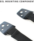 Close-up of steel components for Heavy Duty TV Anti Tip Dual Cable Kit with Easy Install Hardware Adjustable TV Safety Straps.