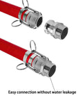 Heavy Duty 316 Stainless Steel Type F Cam And Groove Hose Fitting for 1.5 Inch NPT male connection with no water leakage.