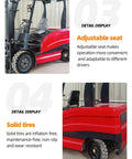 No Fuss Electric Forklift Featuring Smooth Hydraulic Lift And Fully Adjustable Seat, showcasing adjustable seat detail.