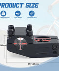 Rugged Aluminum BMX Bike Stem 95mm Rise for 22.2mm Bars and 1 1/8 Inch Fork Matte Black Ride Ready Finish Lightweight 10 Oz
