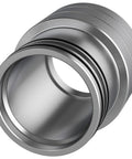 Close-up of silver Maverick X3 wheel bearing greaser tool (39mm) with knurled metal exterior and visible bore