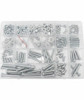 Carbon Steel Screw Nut Washer Set For Furniture Assembly And Home Repairs Include Storage Box And Durable Work Gloves M3 To M6 Hardware Kit open