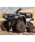 ATV with Mud Force ATV Tire Set 25x8-12 Front And 25x10-12 Rear, 6-Ply Heavy-Duty Bias Ply Off-Road Quad Tires in muddy terrain