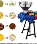 High Power 3000W Electric Grain Grinder Mill For Dry Cereals And Grains, 110V, with funnel, grinding corn, rice, coffee, wheat