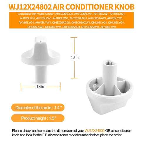 Top Shelf White Air Conditioner Control Knob Replacement For GE And Hotpoint Window Units Hella Durable Premium Plastic Temperature Dial Built Tough To Handle Daily Grind
