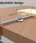 Beefy Heavy Duty Woodworking Bench Dog Clamp Desktop Clip with metal grooved rod and adjustable design on wooden surface