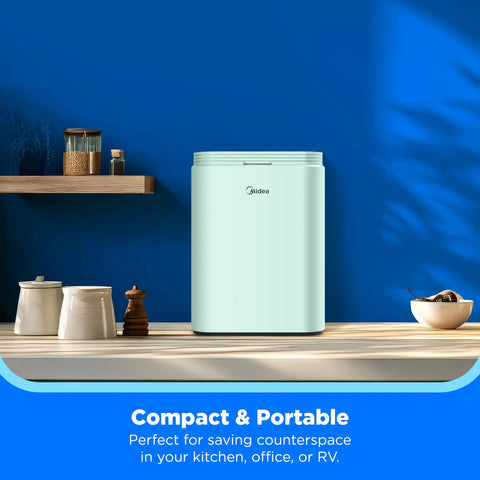 Heavy Hitter Countertop Bullet Ice Maker Cranks Out Twenty Six Pounds Daily with compact design for kitchens or RVs.