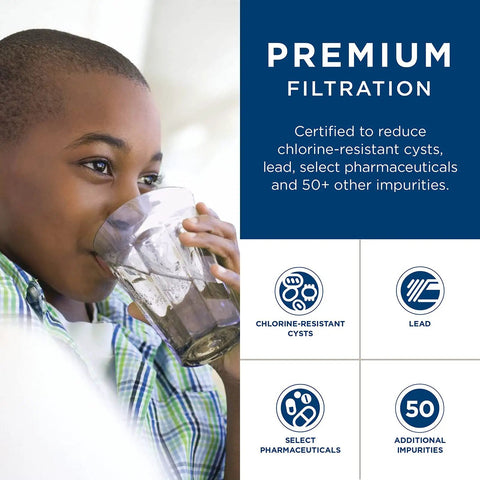 Refrigerator Water Filter For Side By Side Refrigerators Delivers Crisp Clean Water By Reducing Lead Sulfur And 50 Plus Impurities