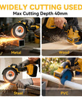 Cordless Cut Off Tool For DeWalt 20V Max 4 Inch Brushless Cutter With 18000 RPM cutting metal, wood, steel, PVC
