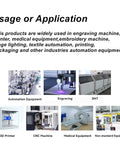 Various automation equipment for CNC, 3D printing, and engraving applications.