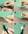 Stainless Steel Snap Fastener Kit, 200 Pieces With 15mm Snap Caps, Includes Hole Punch Pliers And Setting Tools For Canvas Tarps And Garments