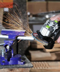 Heavy Duty 4.5 Inch Bench Vise With Multi Jaw For Flat Materials And Pipes Built Tough In Gray Iron Delivers Rock Solid Holds
