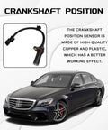 Crankshaft Position Sensor Replacement OEM 39180-2B000 391802B000 SU13885 For Hyundai Kia Dodge Engine Sensor Direct Fit High Quality Fits Tucson Accent Rio Soul And More Cars, black plastic and copper sensor with wiring