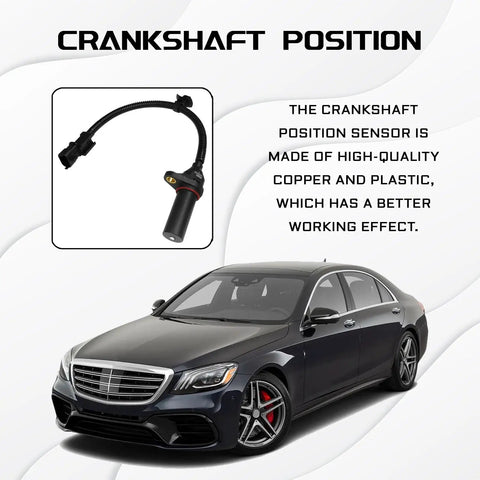 Crankshaft Position Sensor Replacement OEM 39180-2B000 391802B000 SU13885 For Hyundai Kia Dodge Engine Sensor Direct Fit High Quality Fits Tucson Accent Rio Soul And More Cars, black plastic and copper sensor with wiring