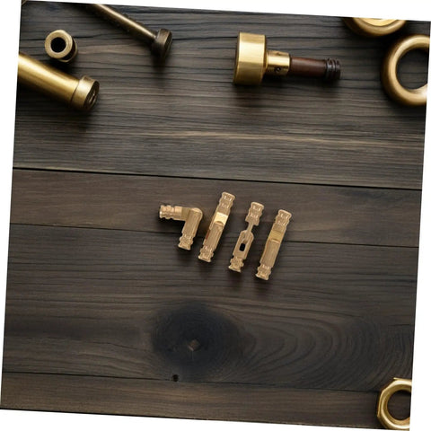 Brass Barrel Hinges For Jewelry Boxes And Small Cabinets Concealed Round Cylinder Hidden Hinges DIY Craft Hardware Silent Opening