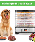 Heavy Duty Food Dehydrator With Eight Bpa Free Trays delivering seven square feet of serious drying ground for jerky, fruit, herbs, and homemade snacks.