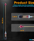 4 Pack Washer Suspension Rod Damper Replacement Kit dimensions shown with detailed size indicators.