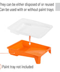 Disposable liner for 9 Inch Paint Tray Liners 20 Pack Disposable Plastic Trays For Roller Trays Fits Most Mini Paint Pans