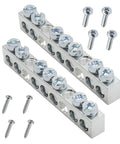 7 Terminal Ground Bar Kit For Square D Electrical Panels Two Pack Easy Install Grounding and Bonding PK7GTACP with screws