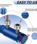 Instructions for Broken Pipe Extractor Tool Kit With 2 Hex Wrenches And 5 Stainless Drill Brushes, Stripped Screw Remover.