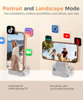 Phone Camera Grip For iPhone Pro Max With Thumb Rest Enhanced Mount, portrait and landscape mode display with apps, iOS 17, 18, 26.