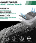 Steel Stand Hammock Chair Cover Waterproof Outdoor 420D Oxford Fabric Shield For Curved Steel Hammock Swing Chair 73 Inch Long