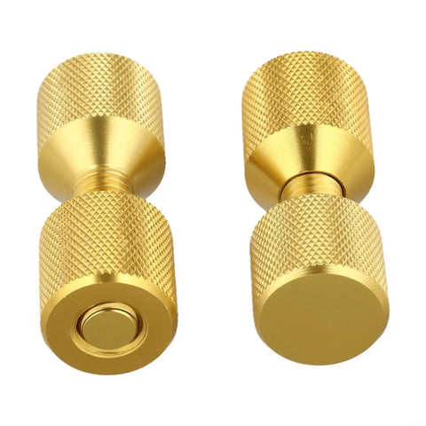 Pipe Fitter Flange Alignment Pin Set 1-1/8 Inch Two-Hole Dowel Pins For ASME Flange Aligner Kit Gold Finish