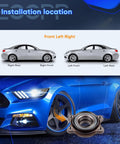 Front Wheel Bearing And Hub Assembly For Audi A6 Quattro 2005 2011 And A6 2005 2011 S6 2007 2011 A8 Quattro 2004 2010 R8 2008 2015 And Volkswagen Phaeton 2004 2006 Heavy Duty OEM Grade Hub Bearings shown with installation location guides