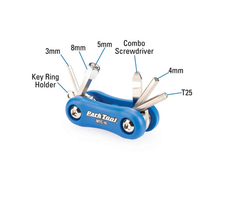 Folding Bicycle Multi Tool For On The Go Maintenance With 3 4 5 8mm Hex Wrenches T25 Torx Compatible Driver And Cross Straight Screwdriver