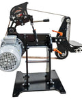 Heavy Duty Variable Speed Belt Sander Grinder For Knives with 1.5kw motor and steel workbench for quick metal jobs.