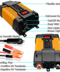 Off Grid Solar Power Kit With 4000W and 6000W Inverter, LED Power Display, Dual USB Ports, black and orange design