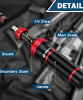 Torque Screwdriver Set 10 To 80 Inch Pounds With 64 Piece Gunsmith Kit showing handle, scales, and drive detail.