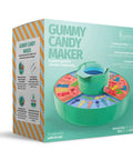 Ultimate Gummy Candy Making Kit For Home Use With Four Mold Shapes And Heating Base packaging