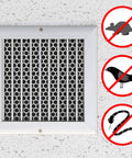 Customizable Aluminum Dryer Vent Screen With Bird Guards Mesh 3 Inch To 8 Inch Outdoor Vents 2 Pack on wall
