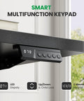 Electric Standing Desk 60x28 Inch Sit Stand Desk With 1 Inch Thick Top featuring a smart multifunction keypad and LED display