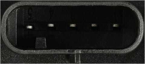 Solid Auxiliary Electric Water Pump That Keeps Your Ride Cool Without Any Drips Oem Direct Fit Swap connector view with metal pins.