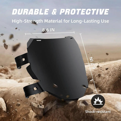 Versatile Electric Bike Number Plate Mount Fits Q20 S1 S2 Y1 RX X1S X X2 MX3 MX4 MX5 XXX Pro SS SR S Black Quick Install With Zip Ties For Mountain And Off Road E Bikes 8.6 x 6.7 in