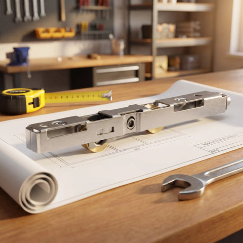 Top Tier Sliding Door Replacement Rollers Engineered For Legit Heavy Duty Use And Butter Smooth Gliding Action To Permanently Stop Squeaks And Sagging On Shower Patio Or Window Tracks Today on a workbench with tools.